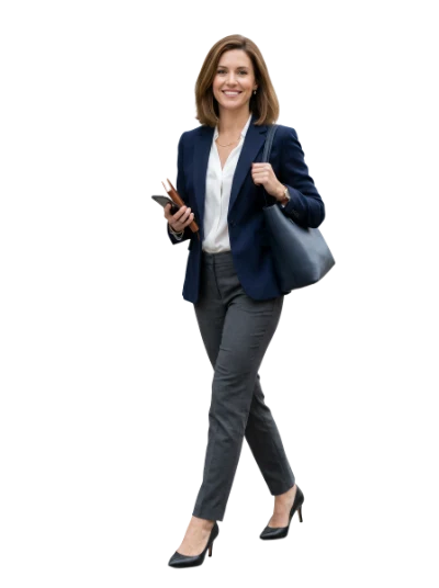 Professional Business Woman Walking