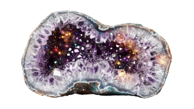 Purple Amethyst Geode Crystal