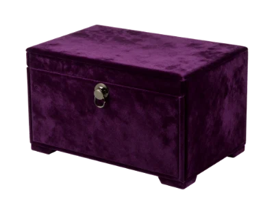 Purple Velvet Jewelry Box