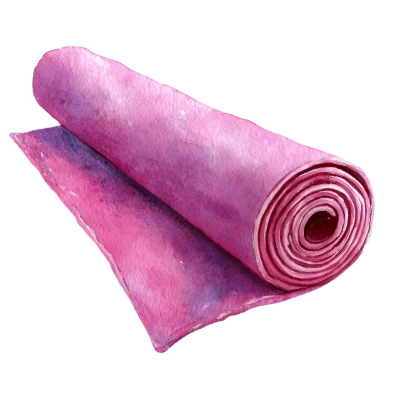 Purple Watercolor Yoga Mat