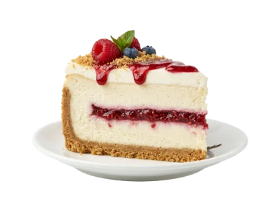 Raspberry Berry Cheesecake Slice