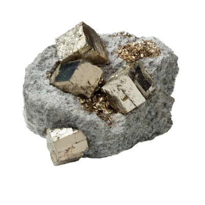 Raw Pyrite Crystal Cluster