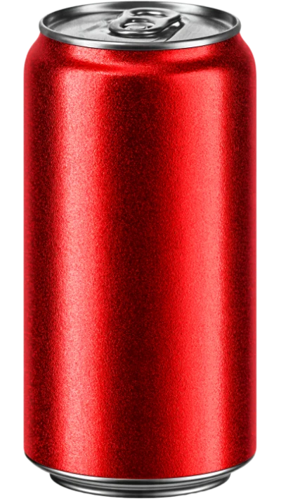 Red Aluminum Soda Can