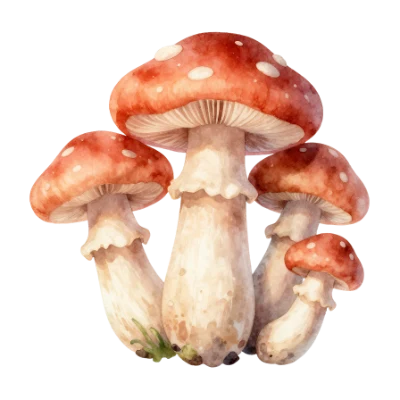 Red Amanita Mushrooms