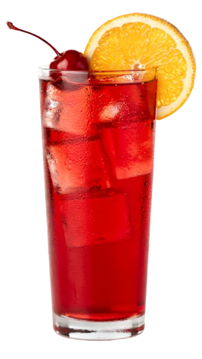 Red Cocktail With Cherry