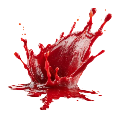 Red Liquid Splash
