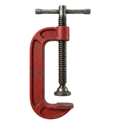 Red Metal C-Clamp