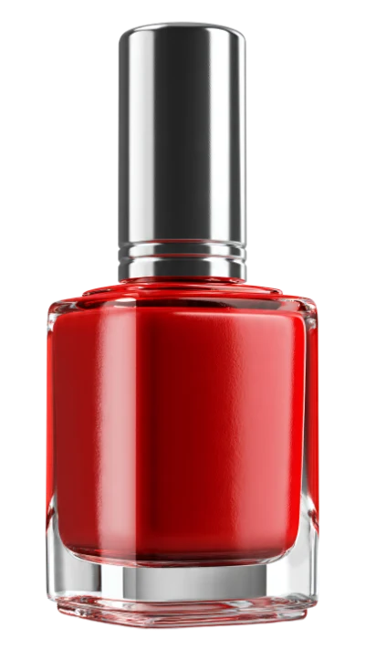 Red Nail Polish Bottle
