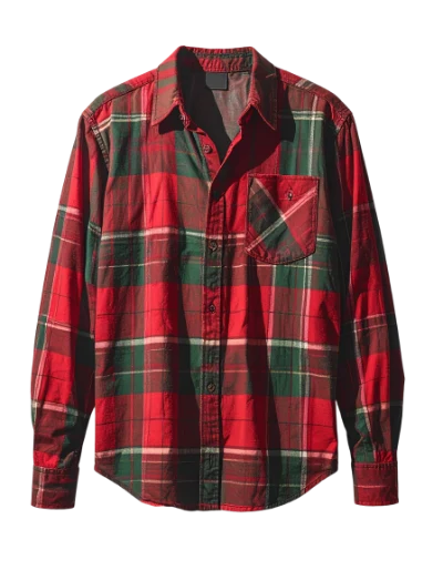 Red Plaid Flannel Shirt
