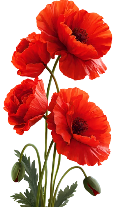 Red Poppy Flowers