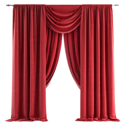 Red Velvet Curtains