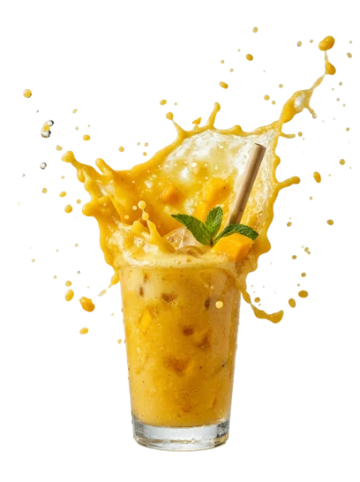 Refreshing Mango Smoothie Splash
