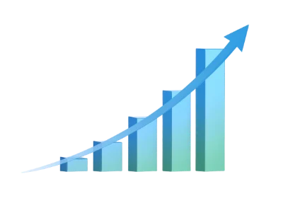Rising Financial Bar Chart