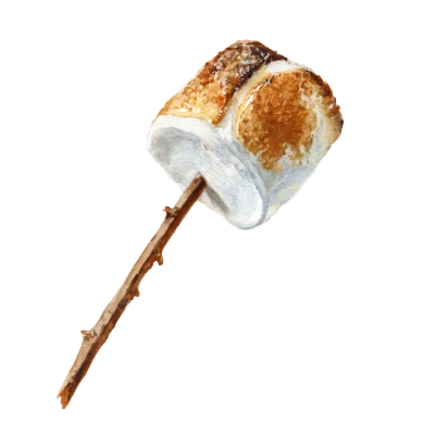 Roasted Marshmallow Watercolor