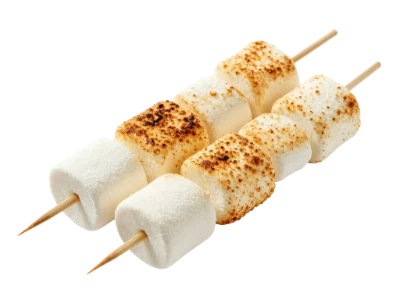 Roasted Marshmallows On Skewers