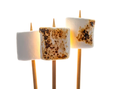 Roasted Marshmallows On Skewers