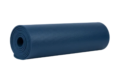Rolled Blue Yoga Mat