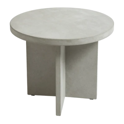 Round Concrete Side Table