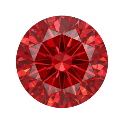 Round Cut Red Ruby