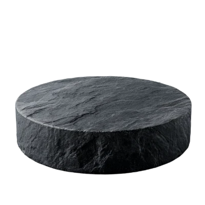 Round Slate Stone Pedestal