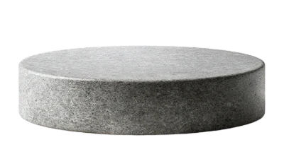 Round Stone Display Podium