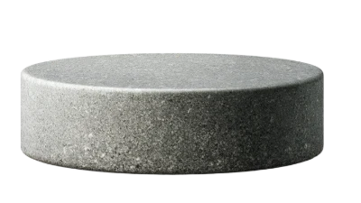 Round Stone Display Podium