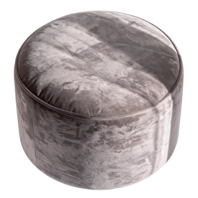 Round Velvet Ottoman