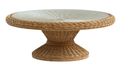 Round Wicker Coffee Table