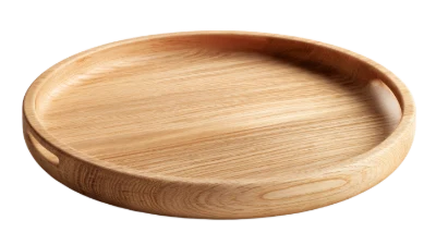 Round Wooden Serving Tray