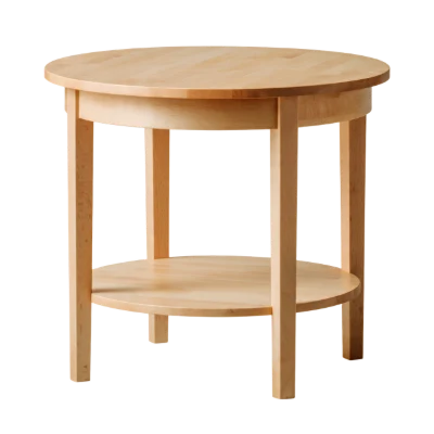 Round Wooden Side Table