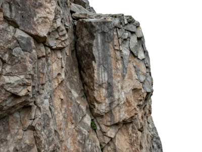 Rugged Mountain Rock Face