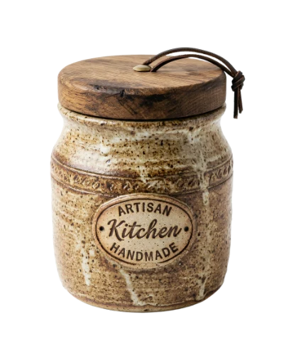 Rustic Ceramic Kitchen Jar