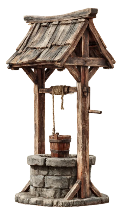 Rustic Stone Water Well