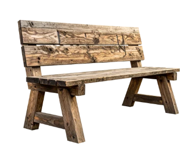 Rustic Wooden Bench