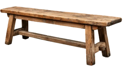Rustic Wooden Bench