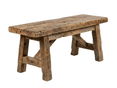 Rustic Wooden Bench