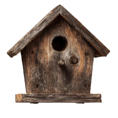 Rustic Wooden Birdhouse