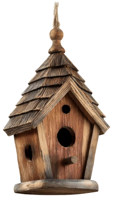 Rustic Wooden Birdhouse