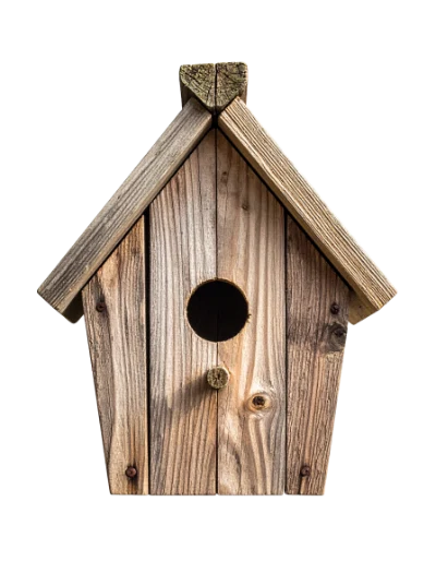 Rustic Wooden Birdhouse