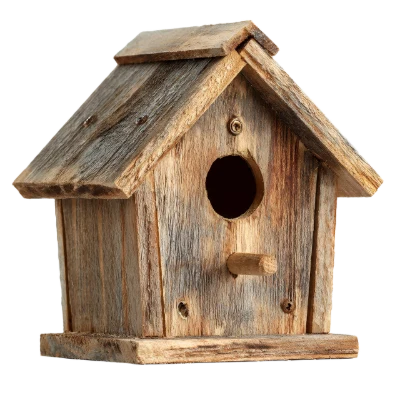 Rustic Wooden Birdhouse