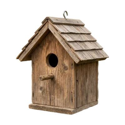 Rustic Wooden Birdhouse