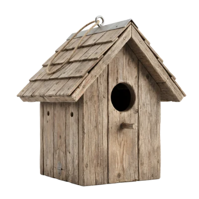 Rustic Wooden Birdhouse