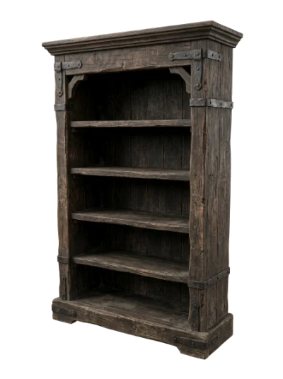 Rustic Wooden Bookshelf