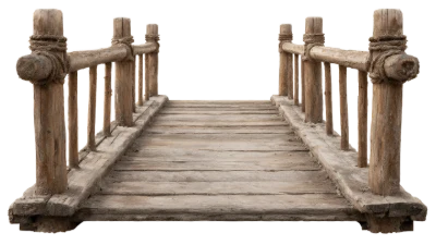 Rustic Wooden Bridge