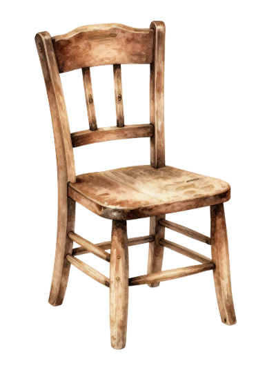 Rustic Wooden Chair