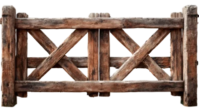 Rustic Wooden Farm Gate