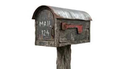 Rustic Wooden Mailbox