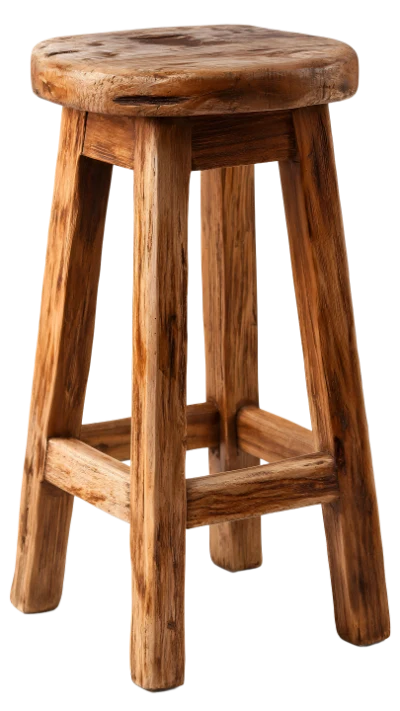 Rustic Wooden Stool