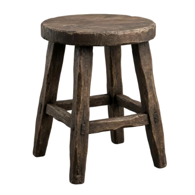 Rustic Wooden Stool