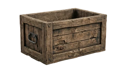 Rustic Wooden Storage Crate